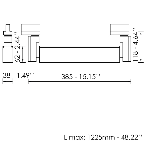 NOTUS 19 TRACK LINEAR LED SP