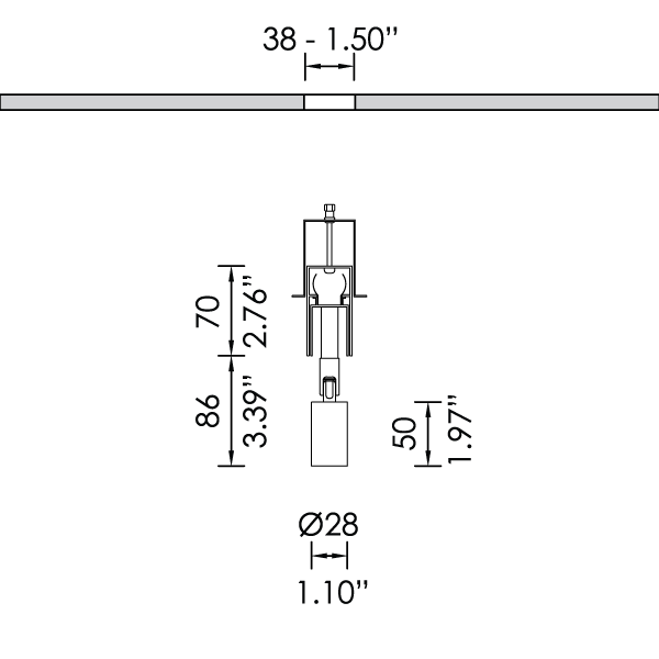 NOVUS IN CHANNEL SPOT H.P.LED