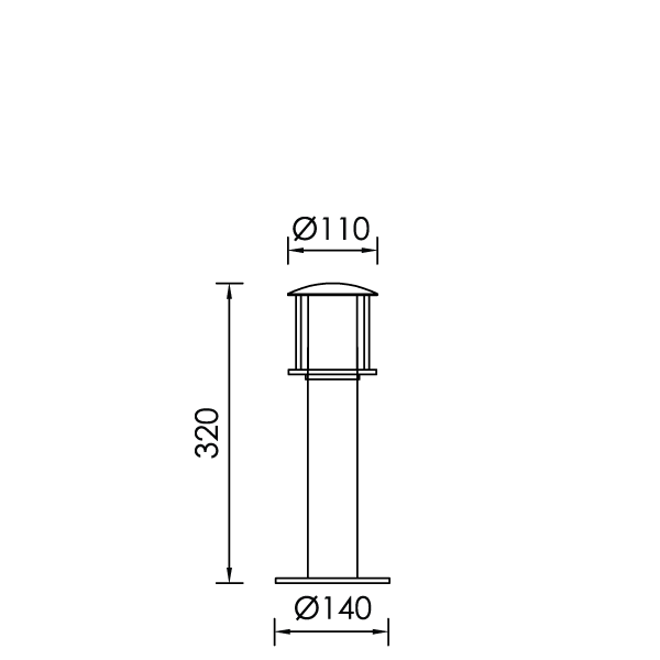 TERES 5 FAROS SMALL BRASS